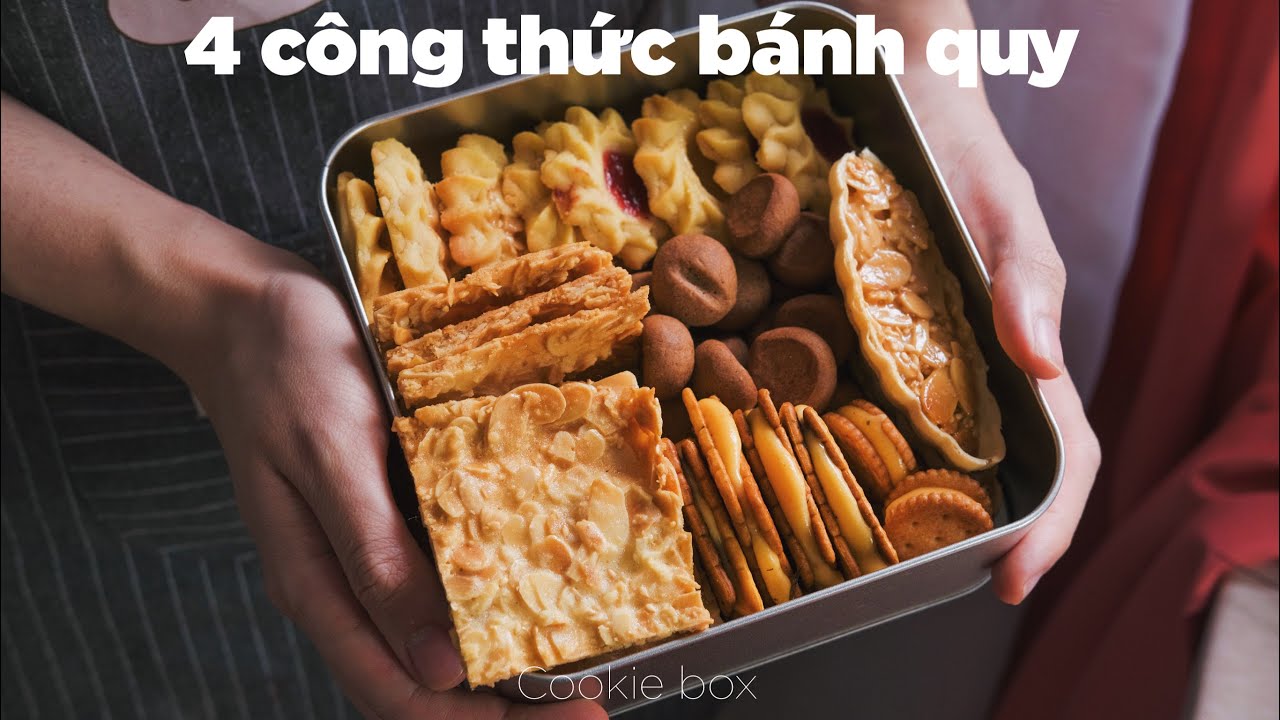 Cách Làm Hộp Bánh Quy 4 Loại Chi Tiết và Đơn Giản nhất